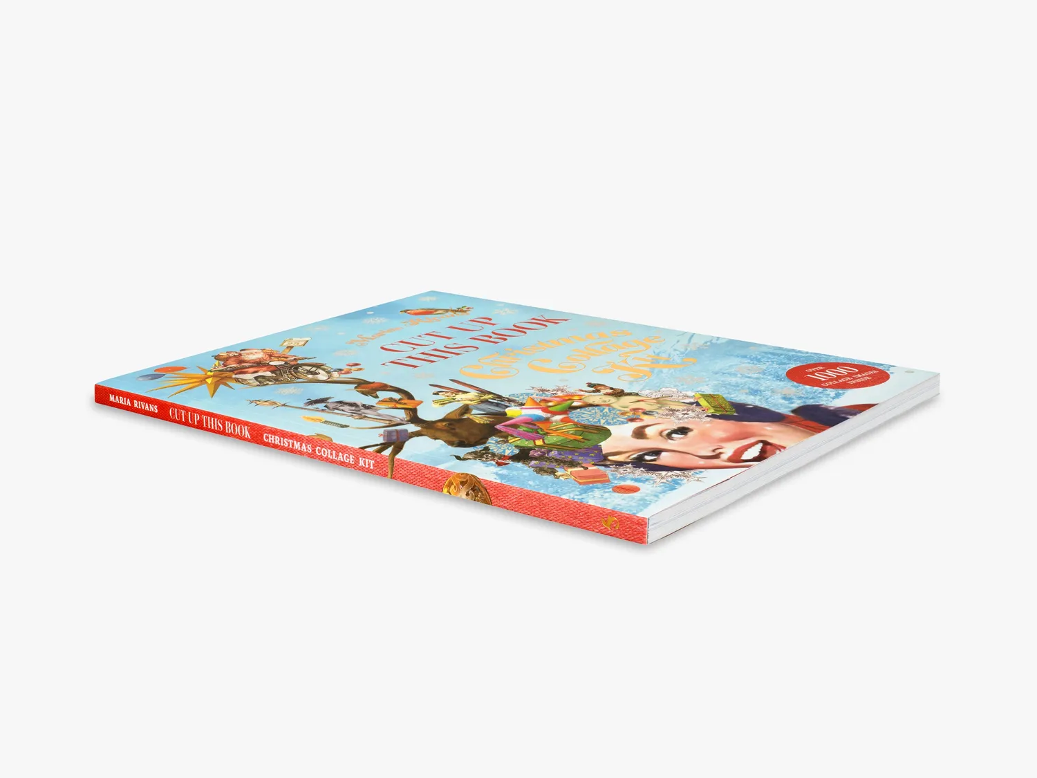 Thames & Hudson Cut Up This Book Christmas Collage Kit