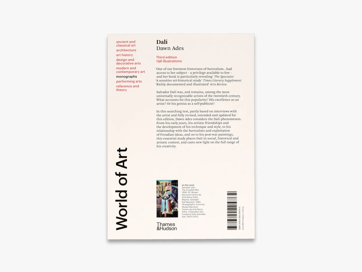 Thames & Hudson Dalí kunstbog World of Art