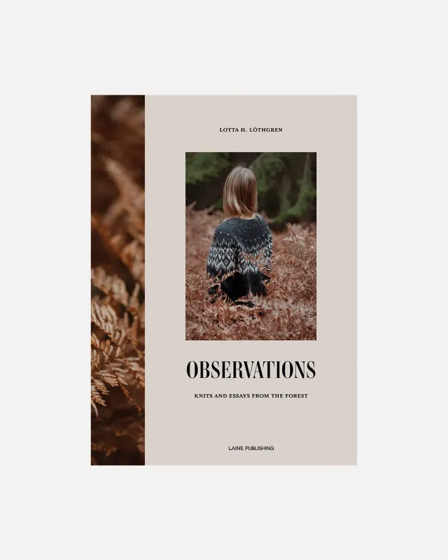 Tukubook Observations strikkebog indbundet engelsk skov