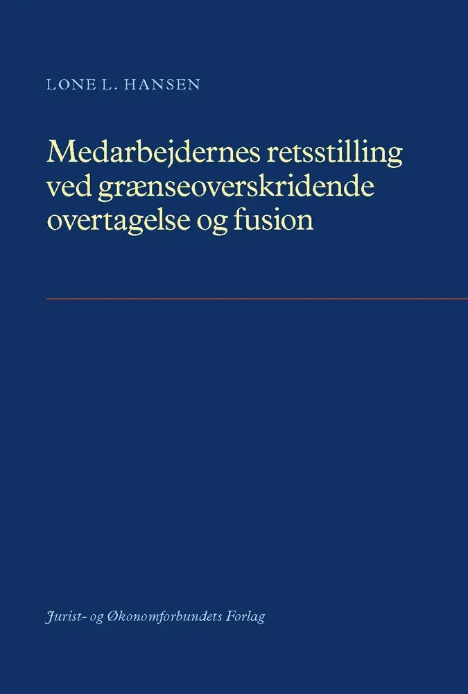 Nyt Juridisk Forlag Medarbejdernes retsstilling e-bog fusion