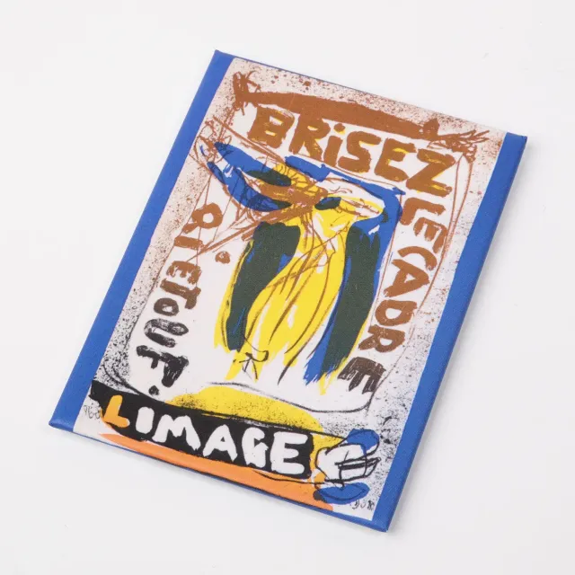 Museum Jorn Revolutionsplakat #A07 køleskabsmagnet 6,5 x 9 cm