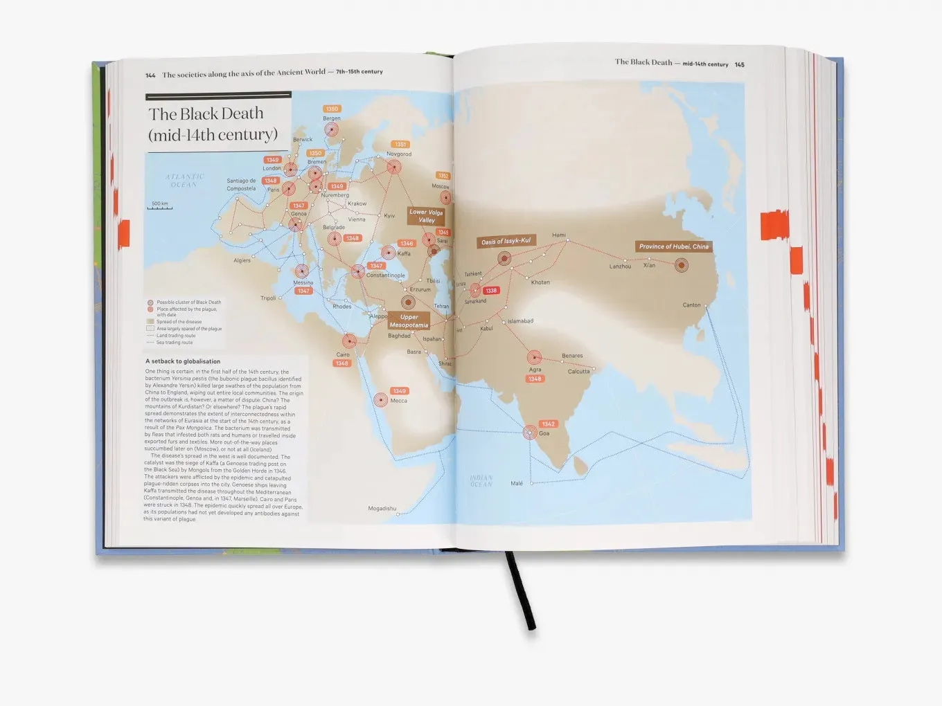 Thames & Hudson A History of the World in 500 Maps fagbog kort