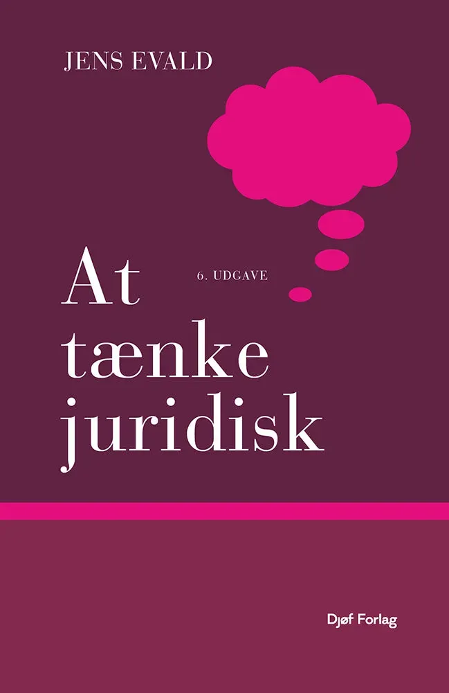 Nyt Juridisk Forlag At tænke juridisk papirbog