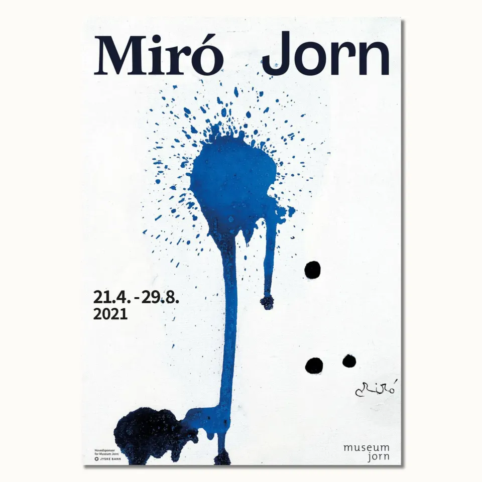 Museum Jorn Miró & Jorn udstillingsplakat 70x100 cm plakat