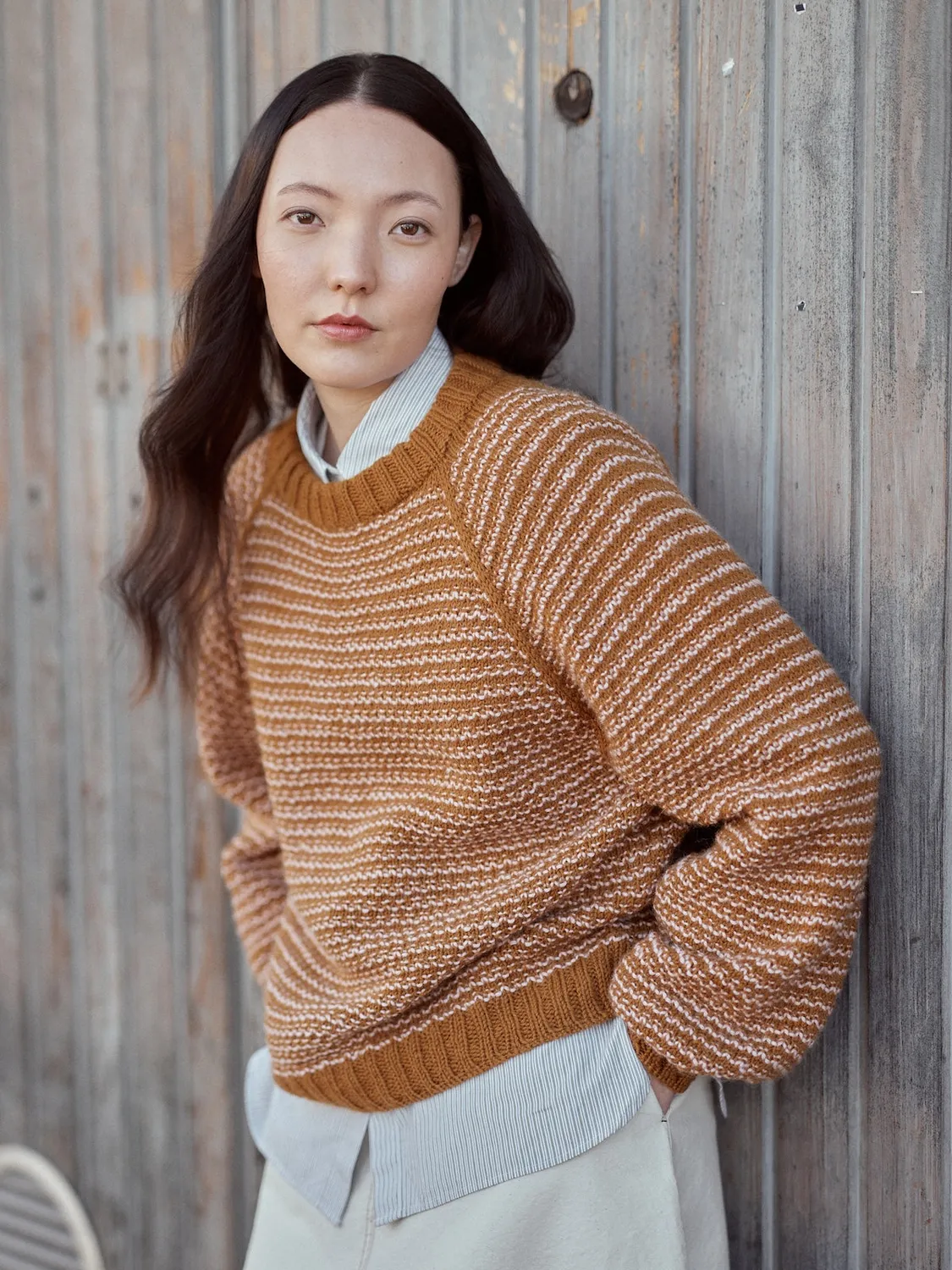 Laine Menamu Sweater strikkekit DK-garn uden opskrift