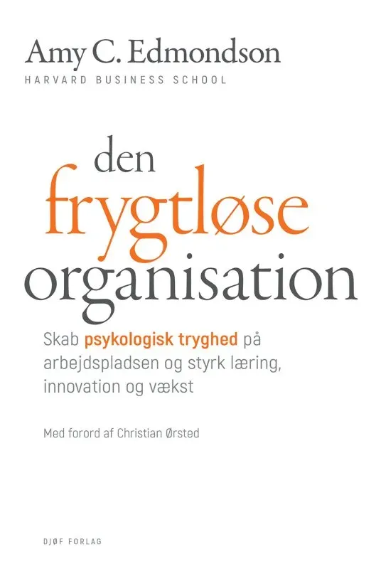 Nyt Juridisk Forlag Den frygtløse organisation læsebog papirbog tryghed