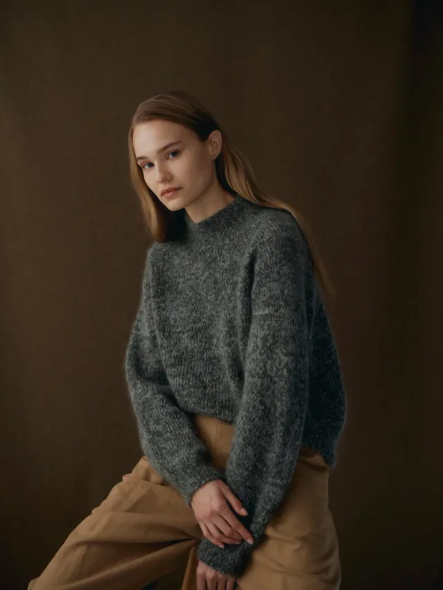 Laine Scarborough sweater strikkeopskrift PDF