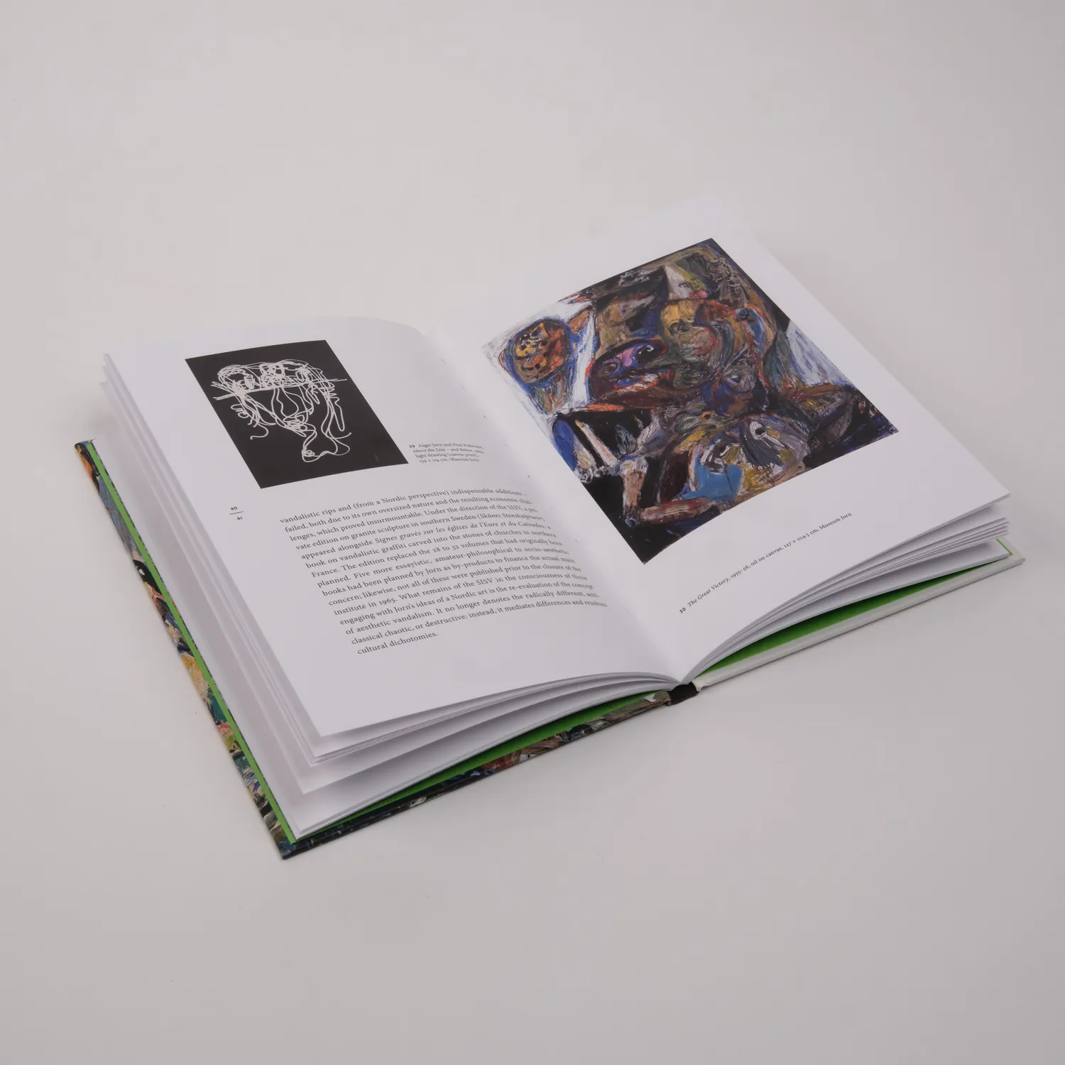 Museum Jorn Asger Jorn Aesthetic Squalls from the North bog indbundet 80 sider