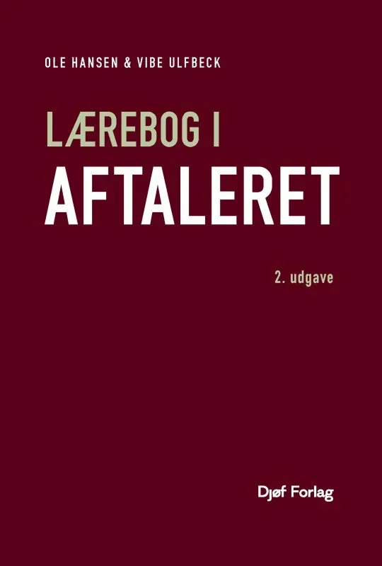 Nyt Juridisk Forlag Lærebog i aftaleret fagbog papirbog fuldmagt