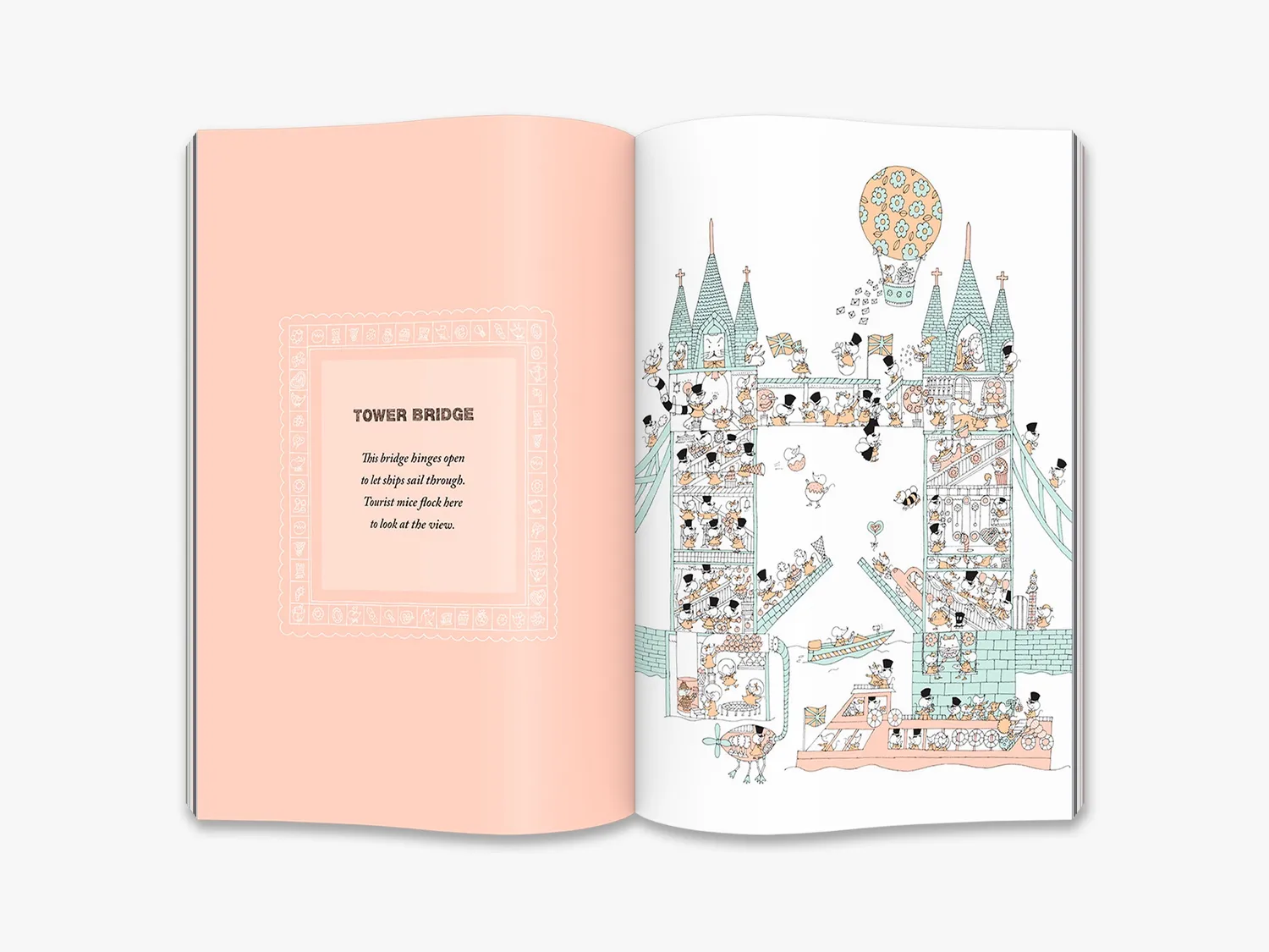 Thames & Hudson Mice in the City London billedbog illustreret