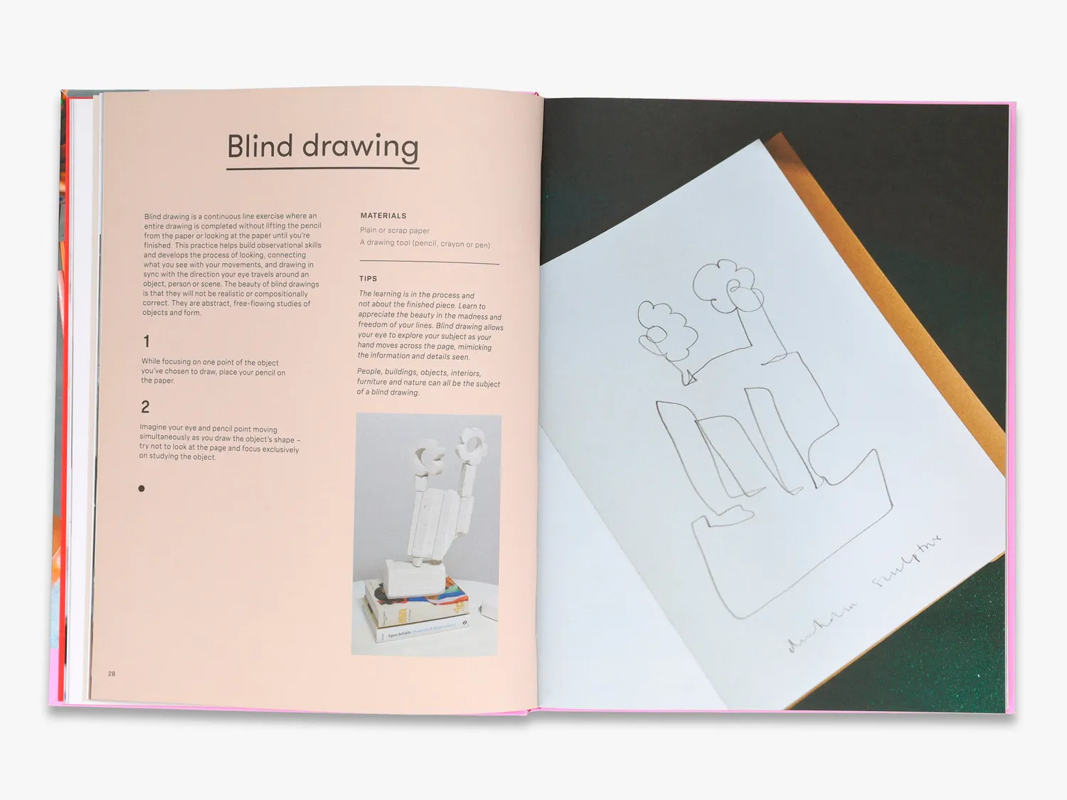 Thames & Hudson Art Class Line and Colour tegnebog 25 øvelser