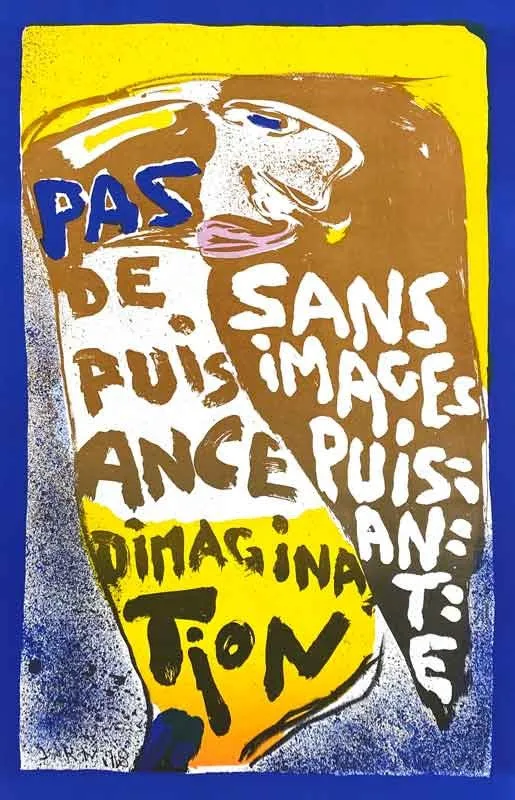 Museum Jorn Paris Revolutions litografi nr.1 plakat