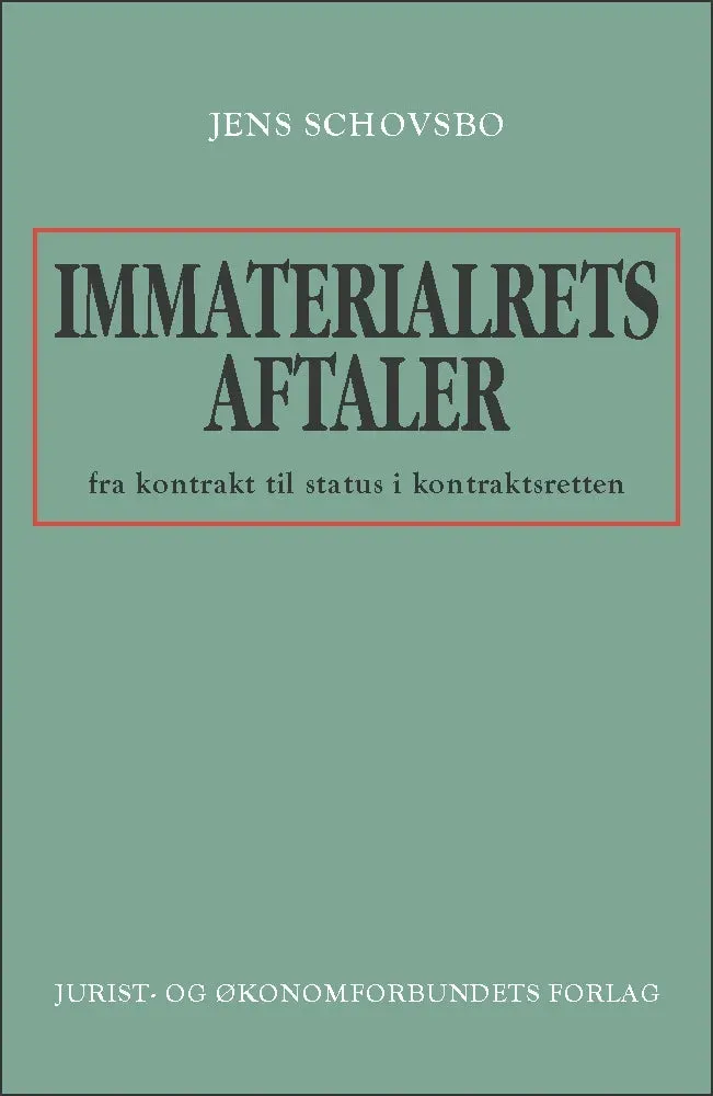 Nyt Juridisk Forlag Immaterialretsaftaler e-bog immaterialret
