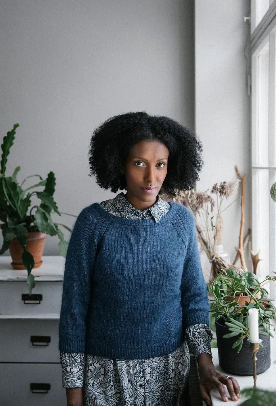 Laine Isola sweater strikkeopskrift 3/4 ærme