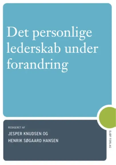 Nyt Juridisk Forlag Det personlige lederskab under forandring papirbog