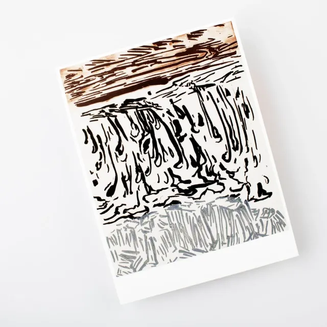 Museum Jorn Postkort Per Kirkeby Uden titel 2012 radering