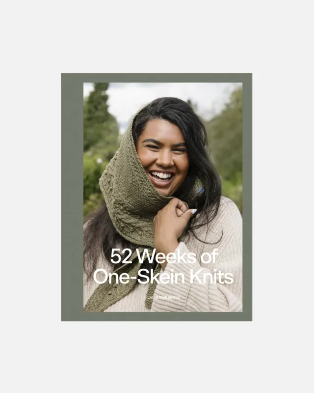 Laine 52 Weeks of One-Skein Knits strikkebog indbundet