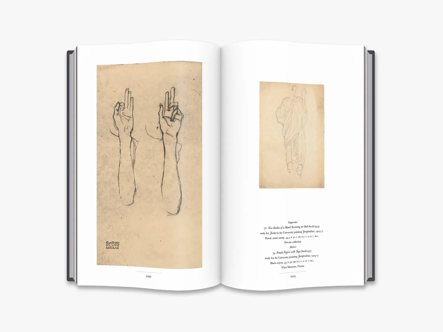 Thames & Hudson Gustav Klimt fagbog om tegninger