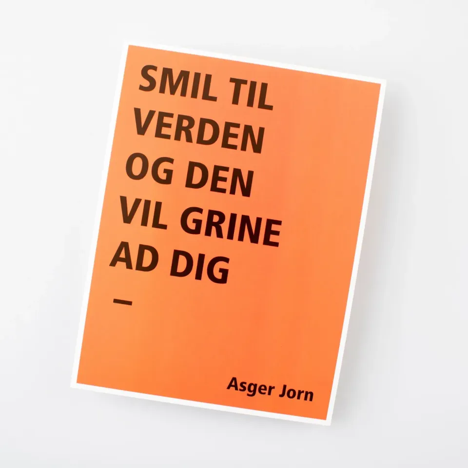 Museum Jorn Asger Jorn Helhesten postkort Smil til verden