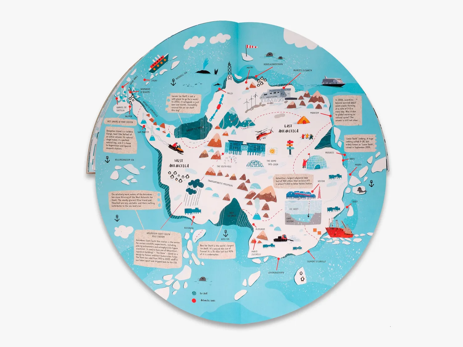 Thames & Hudson Around Antarctica læsebog ekspedition