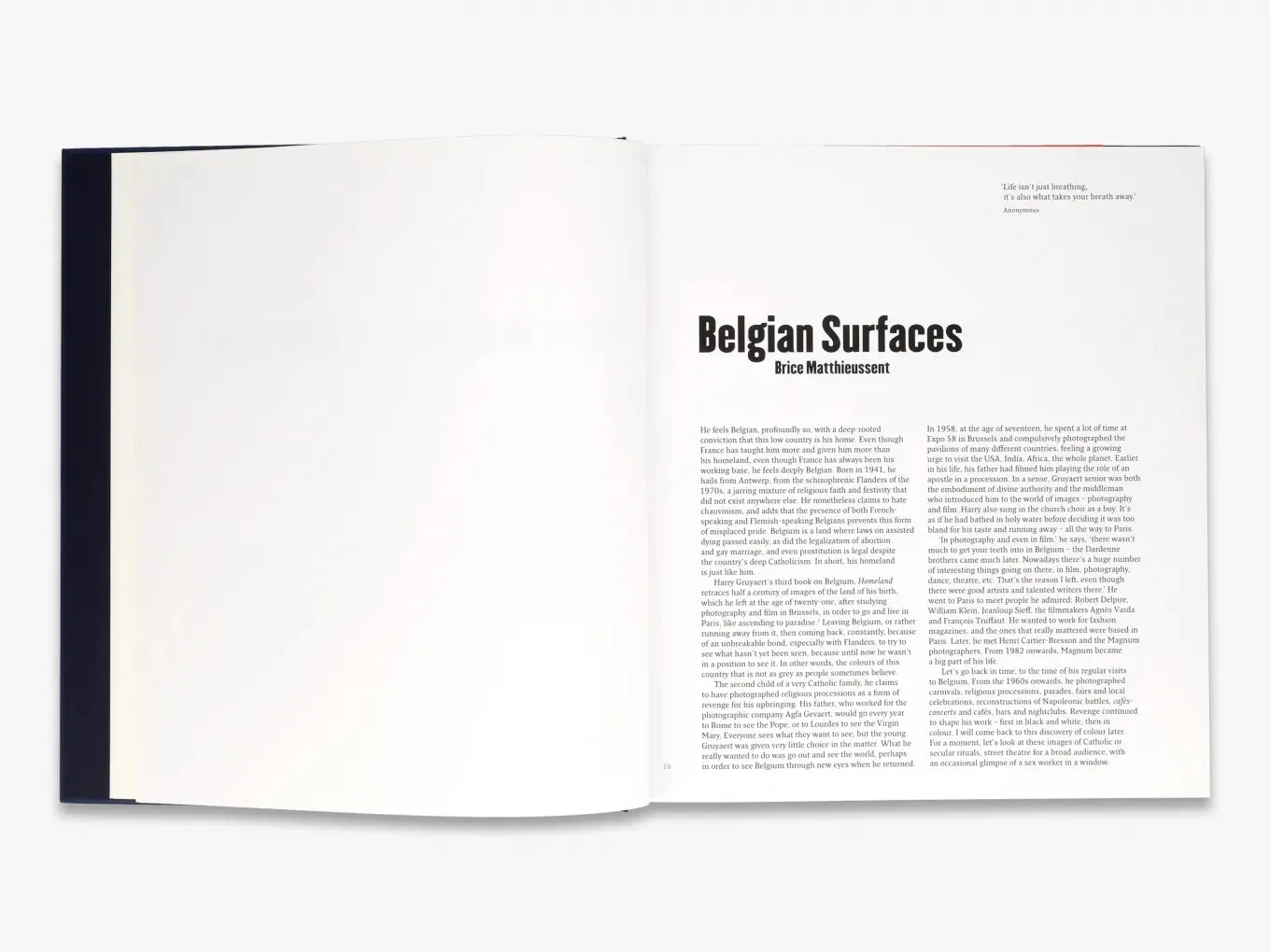 Thames & Hudson Harry Gruyaert: Homeland fotobog Belgien