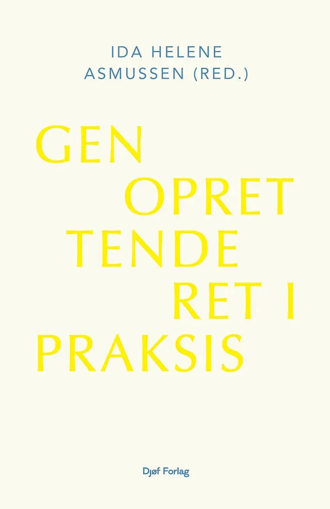 Nyt Juridisk Forlag Genoprettende ret i praksis papirbog
