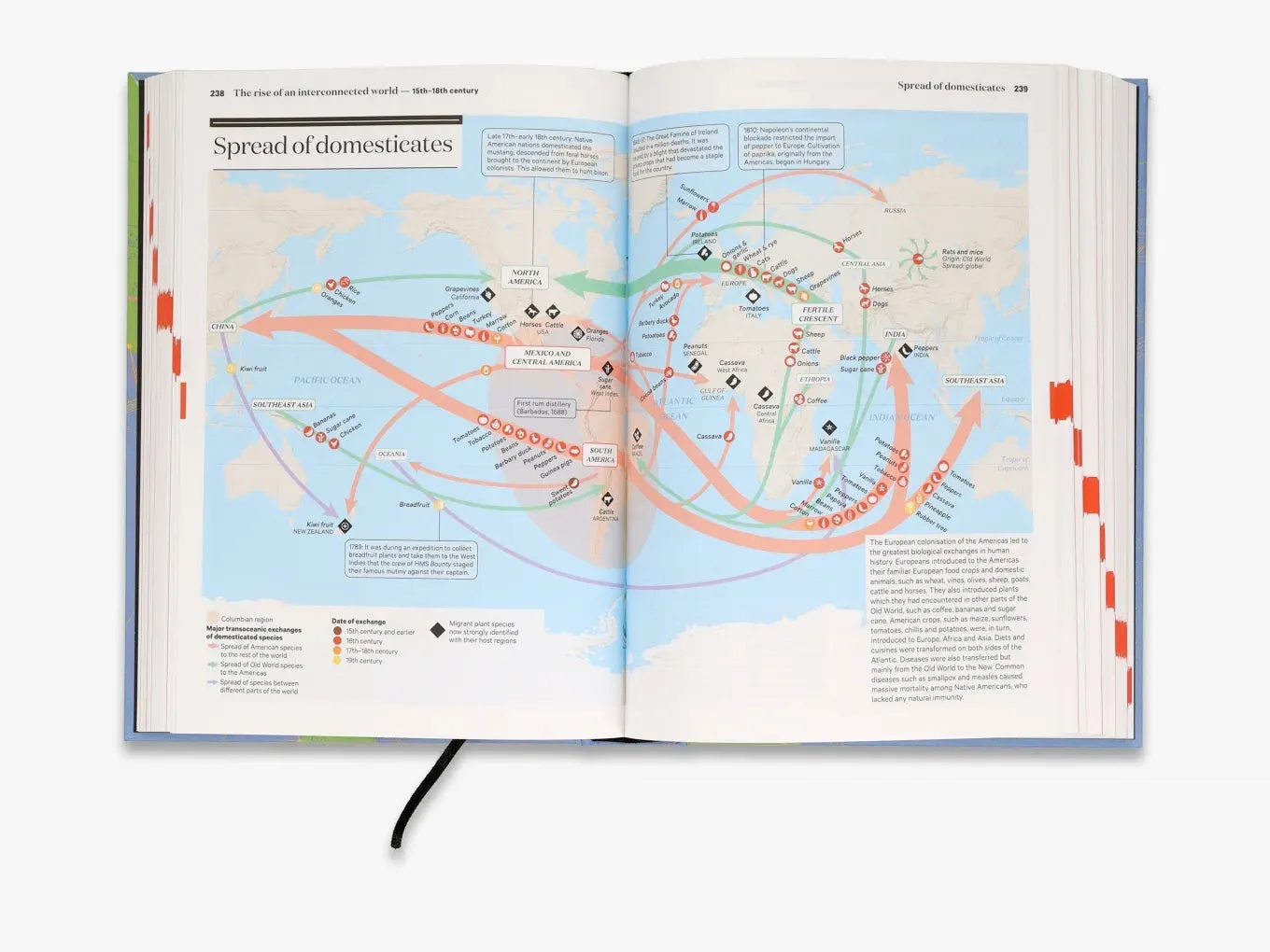 Thames & Hudson A History of the World in 500 Maps fagbog kort