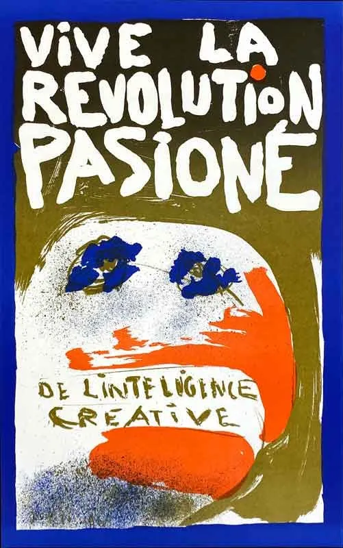 Museum Jorn Paris Revolutions litografi nr.1 plakat