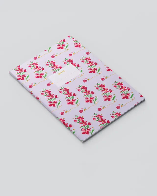 Tukubook Laine x Dee notesbog lilla 64 sider