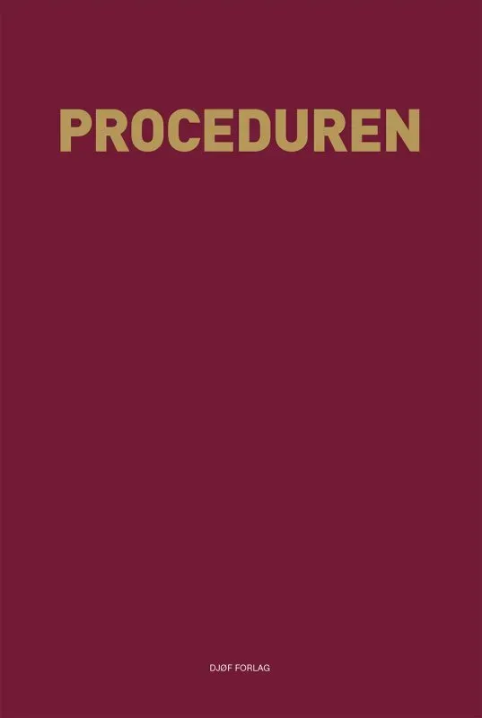 Nyt Juridisk Forlag Proceduren papirbog procesret