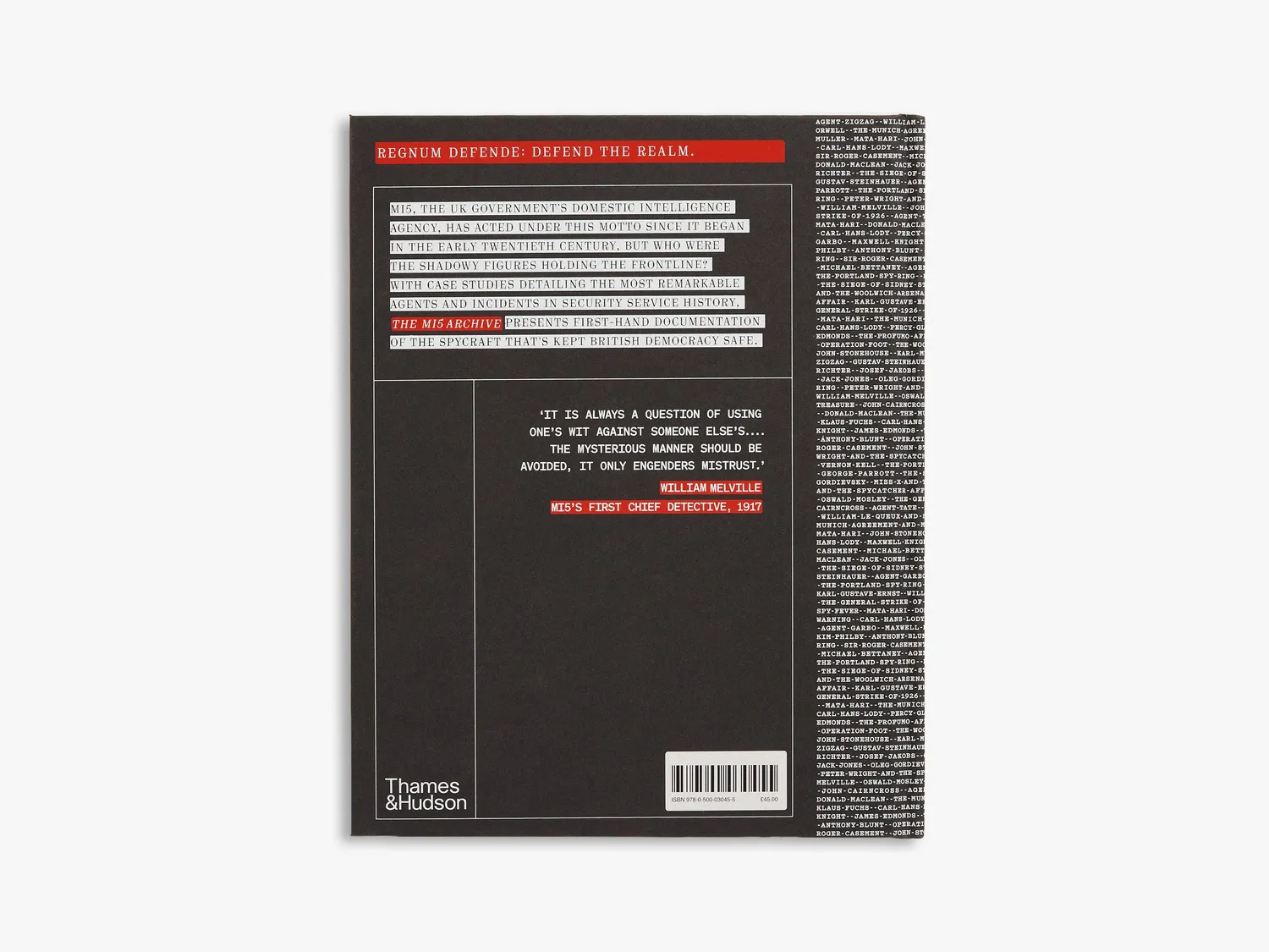 Thames & Hudson The MI5 Archive bog spionhistorie