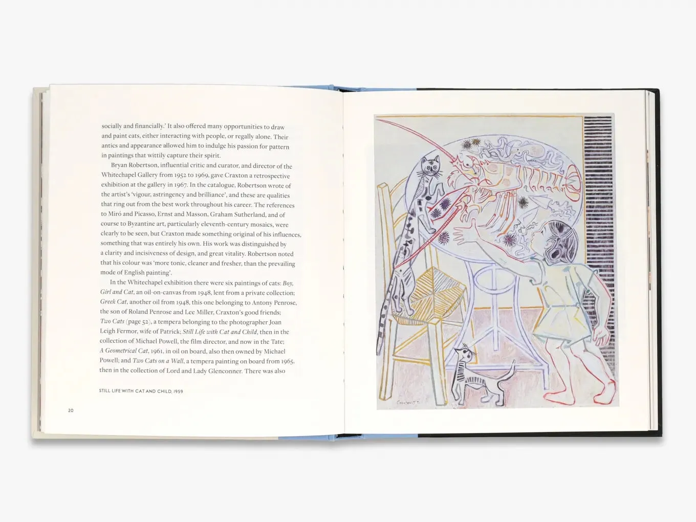Thames & Hudson Craxton's Cats kunstbog om katte