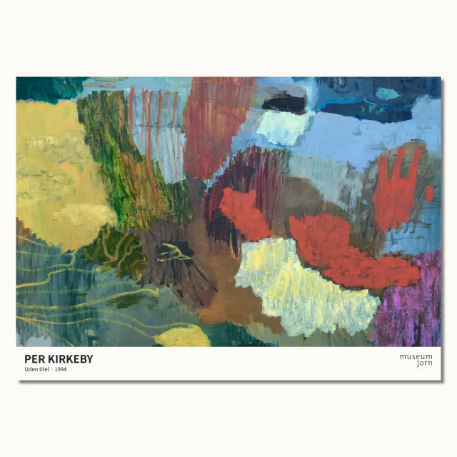 Museum Jorn Per Kirkeby Uden titel 1994 plakat 70x50