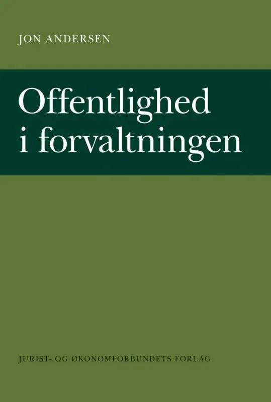 Nyt Juridisk Forlag Offentlighed i forvaltningen papirbog jura