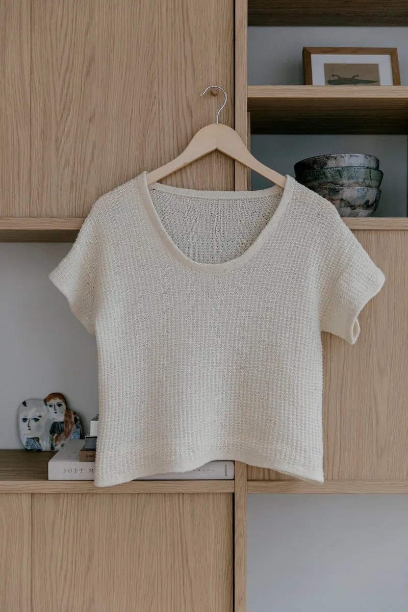 Laine Sugar Tee strikkeopskrift PDF engelsk sommer