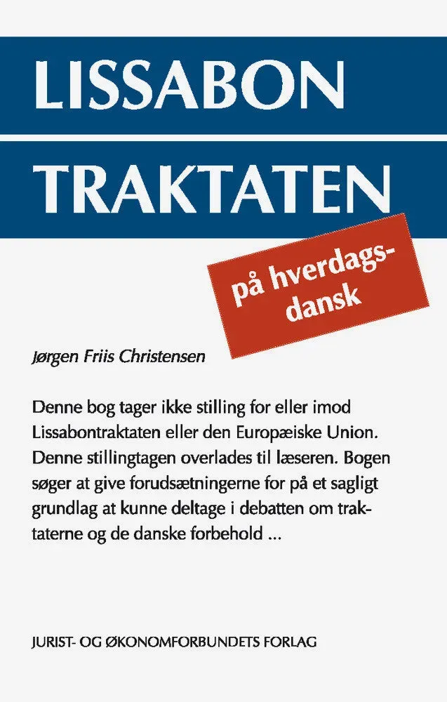 Nyt Juridisk Forlag Lissabontraktaten bog e-bog EU