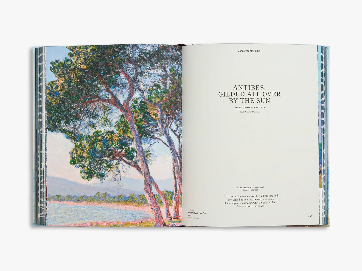 Thames & Hudson Monet Abroad bog rejser indbundet