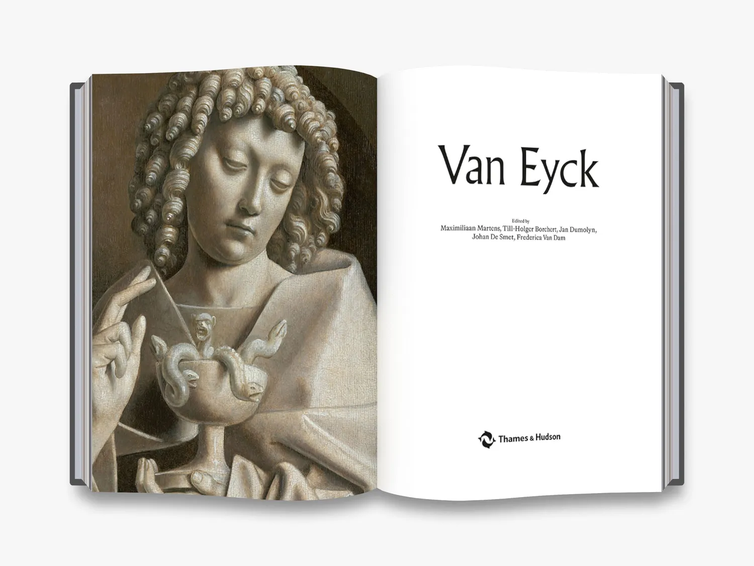 Thames & Hudson Van Eyck bog illustreret udstillingskatalog