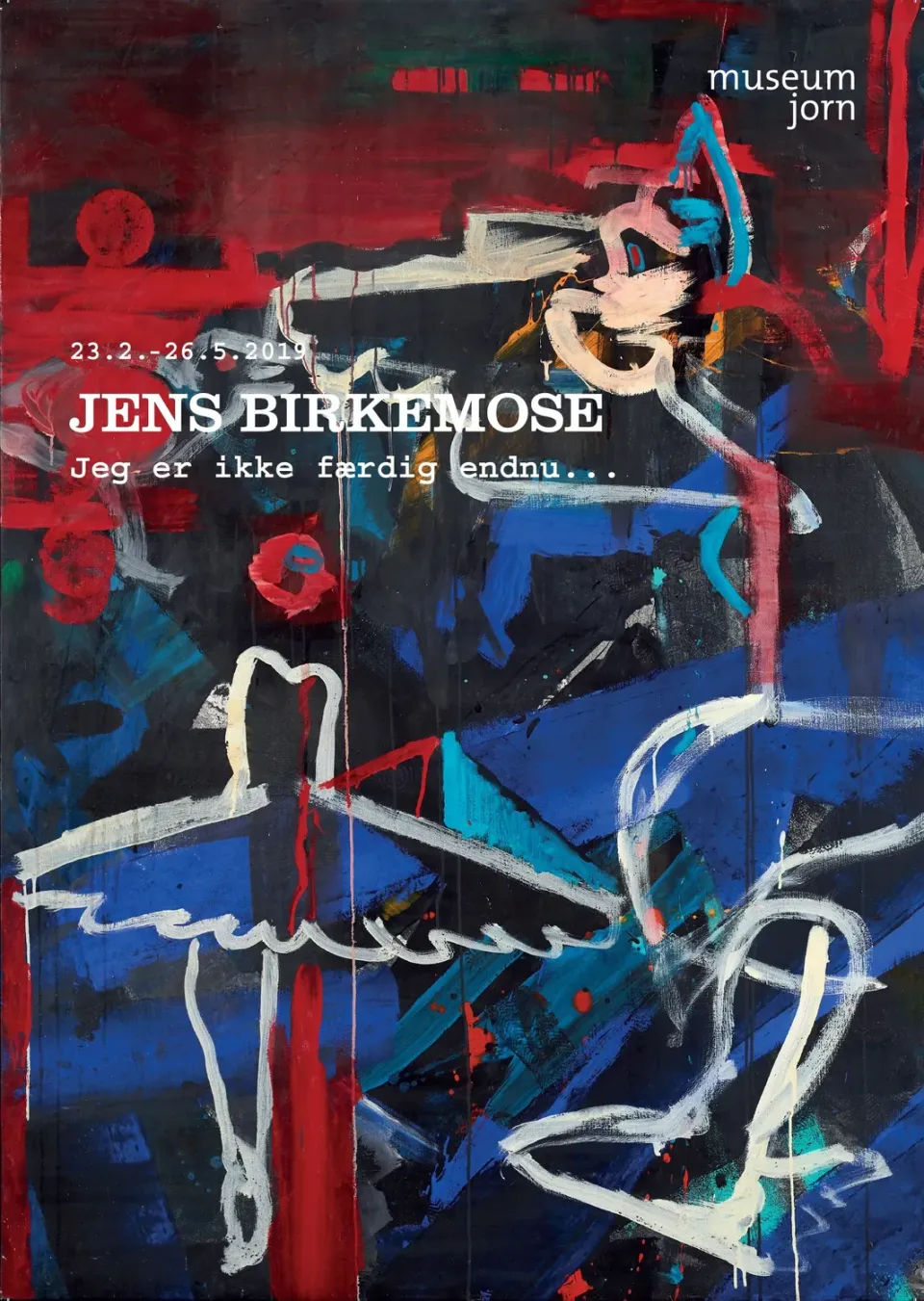 Museum Jorn Jens Birkemose plakat Ikke færdig A3 29,7 x 42 cm