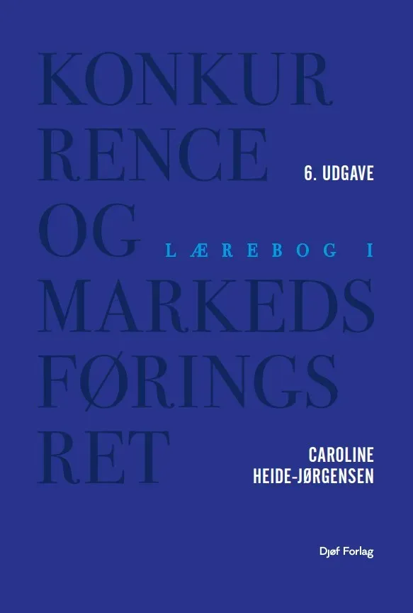 Nyt Juridisk Forlag Lærebog i konkurrence- og markedsføringsret bog papirbog