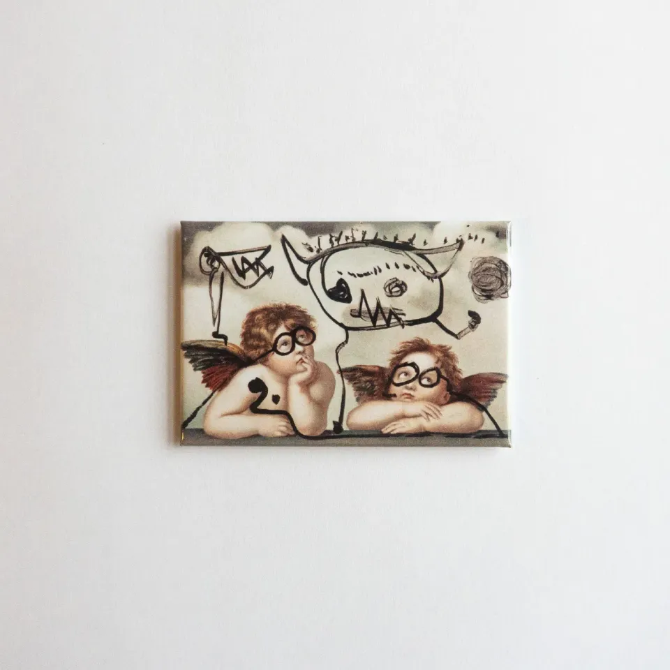 Museum Jorn Asger Jorn Rafaels Engle magnet 8x5,5 cm