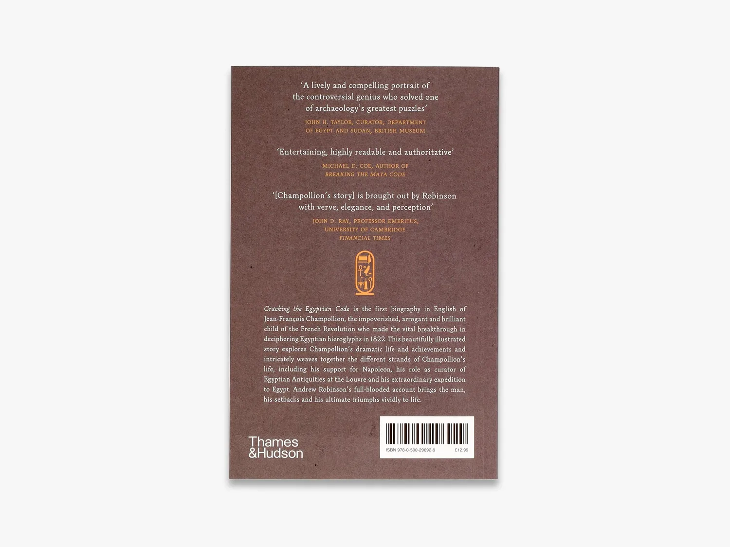 Thames & Hudson Cracking the Egyptian Code fagbog hieroglyffer