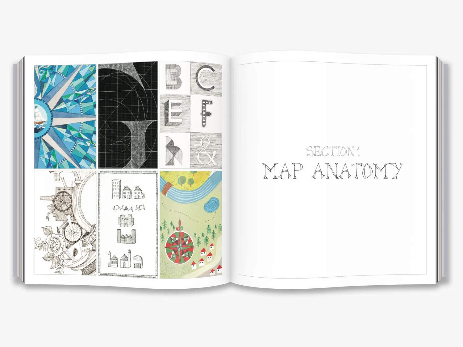 Thames & Hudson Hand-Drawn Maps bog med skabeloner