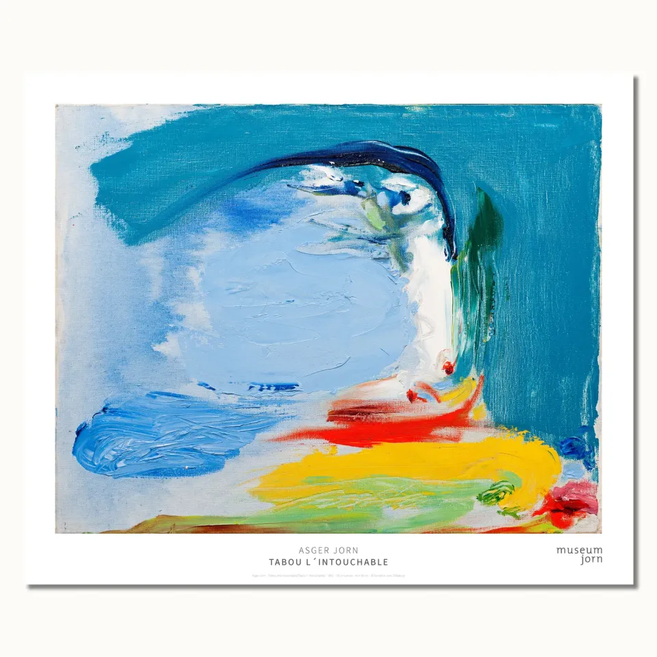 Museum Jorn Asger Jorn Tabou plakat 65,5 x 78 cm oliemaleri