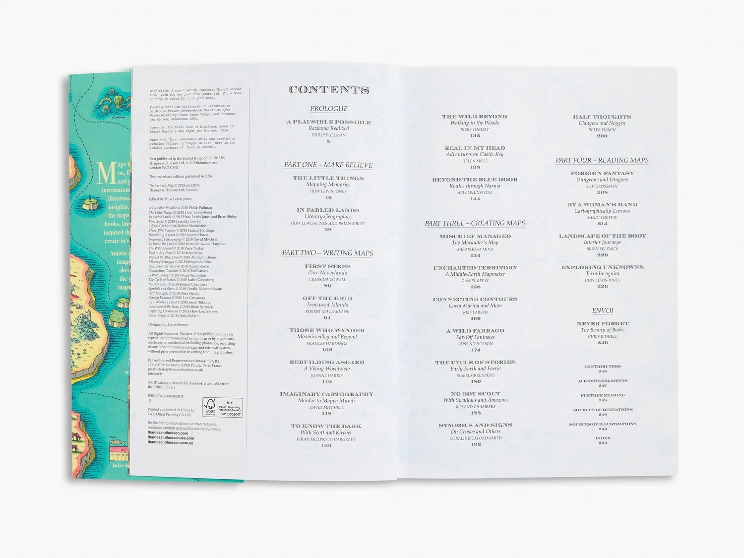 Thames & Hudson The Writer's Map bog kort og litteratur
